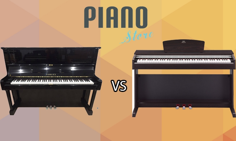 So sánh những ưu nhược điểm của đàn piano cơ và piano điện