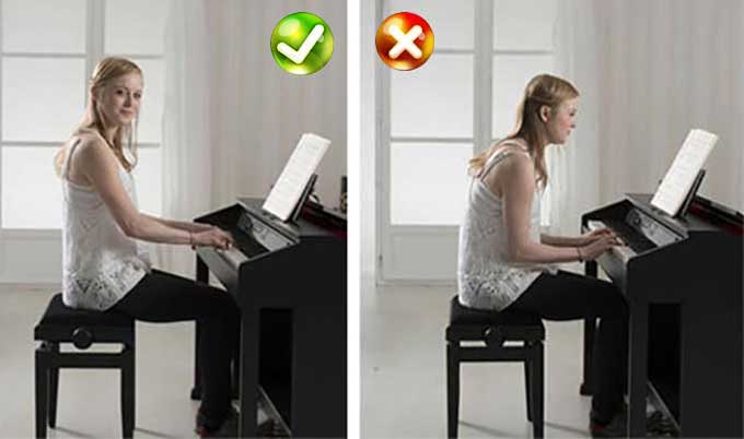 Tư thế ngồi chơi đàn Piano đúng cách